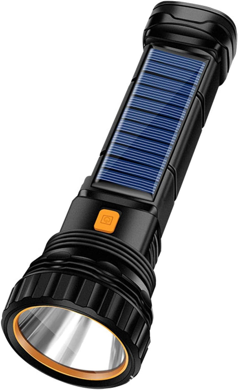 E-SHIDAI Solar/Rechargeable Multi Function 1000 Lumens LED Flashlight, with Emergency Strobe Light and 1200 Mah Battery, Emergency Power Supply and USB Charging Cable, Fast Charging (1PC) Hardware > Tools > Flashlights & Headlamps > Flashlights yuefei 1 packs  