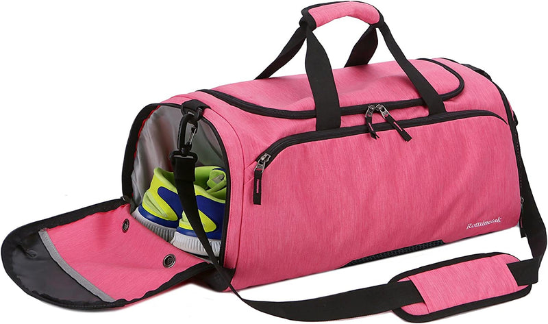 Rominetak Gym Bag Sports Travel Duffel Bag for Men and Women with Shoes Compartment Home & Garden > Household Supplies > Storage & Organization Rominetak   