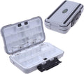 LESOVI Tackle Box, Waterproof Portable Tackle Box Organizer with Storing Tackle Set Plastic Storage - Mini Utility Lures Fishing Box, Small Organizer Box Containers for Trout Sporting Goods > Outdoor Recreation > Fishing > Fishing Tackle LESOVI B-Gray-L  