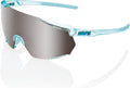 100% Racetrap Sport Performance Sunglasses - Sport and Cycling Eyewear with HD Lenses, Lightweight and Durable TR90 Frame Sporting Goods > Outdoor Recreation > Cycling > Cycling Apparel & Accessories 100% Polished Translucent Mint - Hiper Silver Mirror Lens  