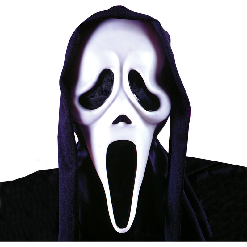 Fun World White PVC Halloween Scream Costume Mask, for Adult Apparel & Accessories > Costumes & Accessories > Masks Generic   