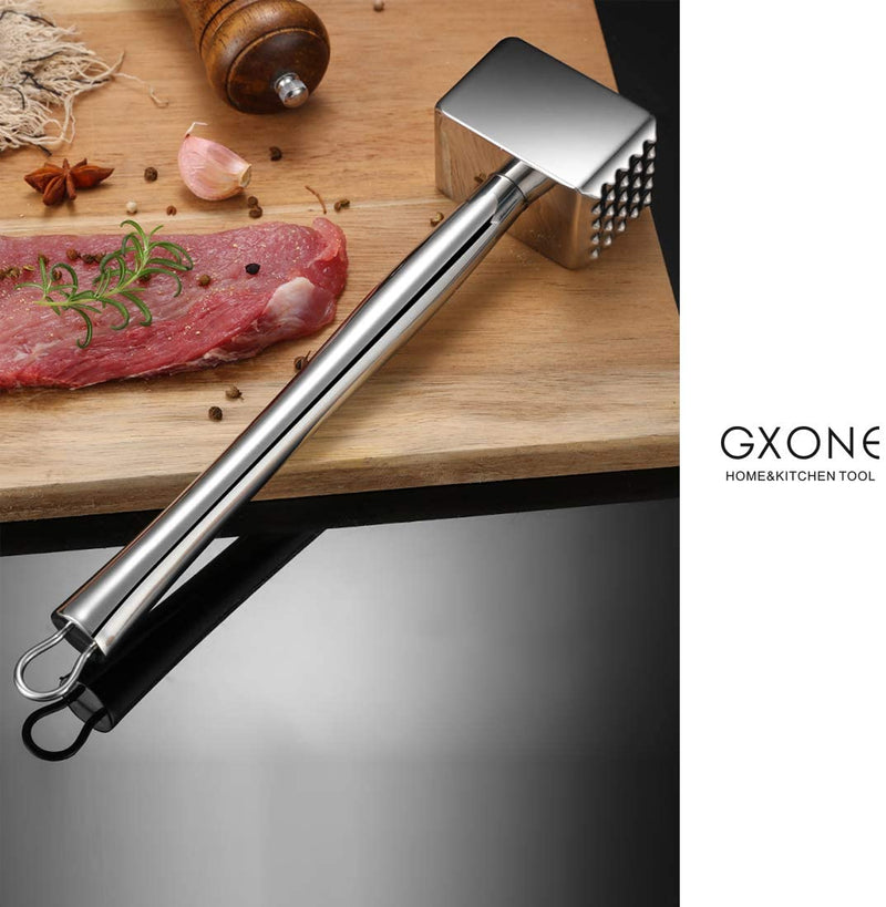 Meat Tenderizer,304 Stainless Steel Heavy Sturdy Meat Mallet/Pounder/Hammer Tool(1.65Lb) Home & Garden > Kitchen & Dining > Kitchen Tools & Utensils GXONE   
