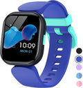 QOOGOT Kids Smart Watch for Boys Girls,Health Fitness Tracker with Heart Rate Sleep Monitor,19 Sport Modes Activity Tracker with Pedometer Steps Calories Counter,Waterproof Alarm Clock Kids Gift Sporting Goods > Outdoor Recreation > Winter Sports & Activities QOOGOT blue  