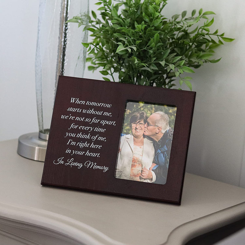 Elegant Signs Memorial Picture Frame - Keepsake Plaque That Holds a 4X6 Photo - Sympathy Gift to Tribute the Loss of a Loved One