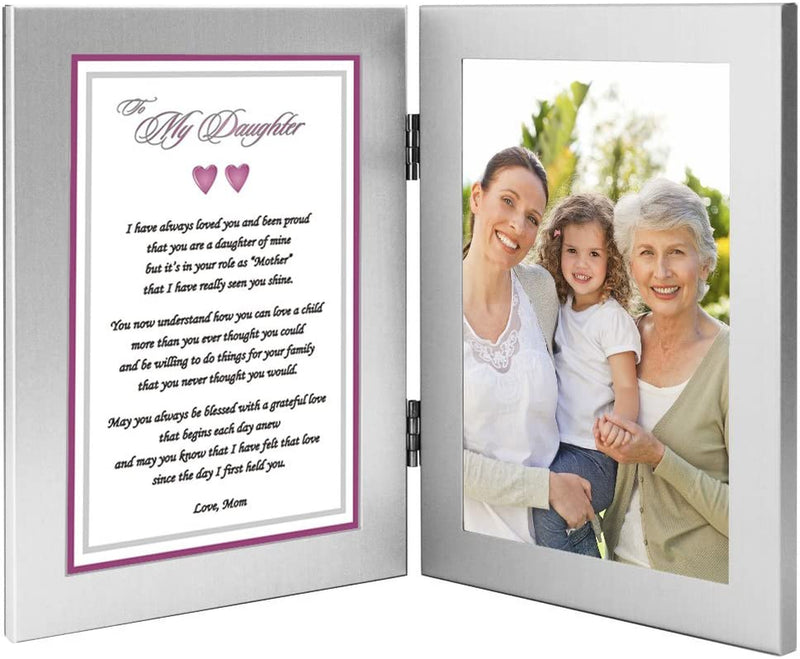 Daughter Gift from Mom for Birthday or Christmas, Poem Praising Her for Being a Good Mother - Add Photo to Frame Home & Garden > Decor > Picture Frames Poetry Gifts   