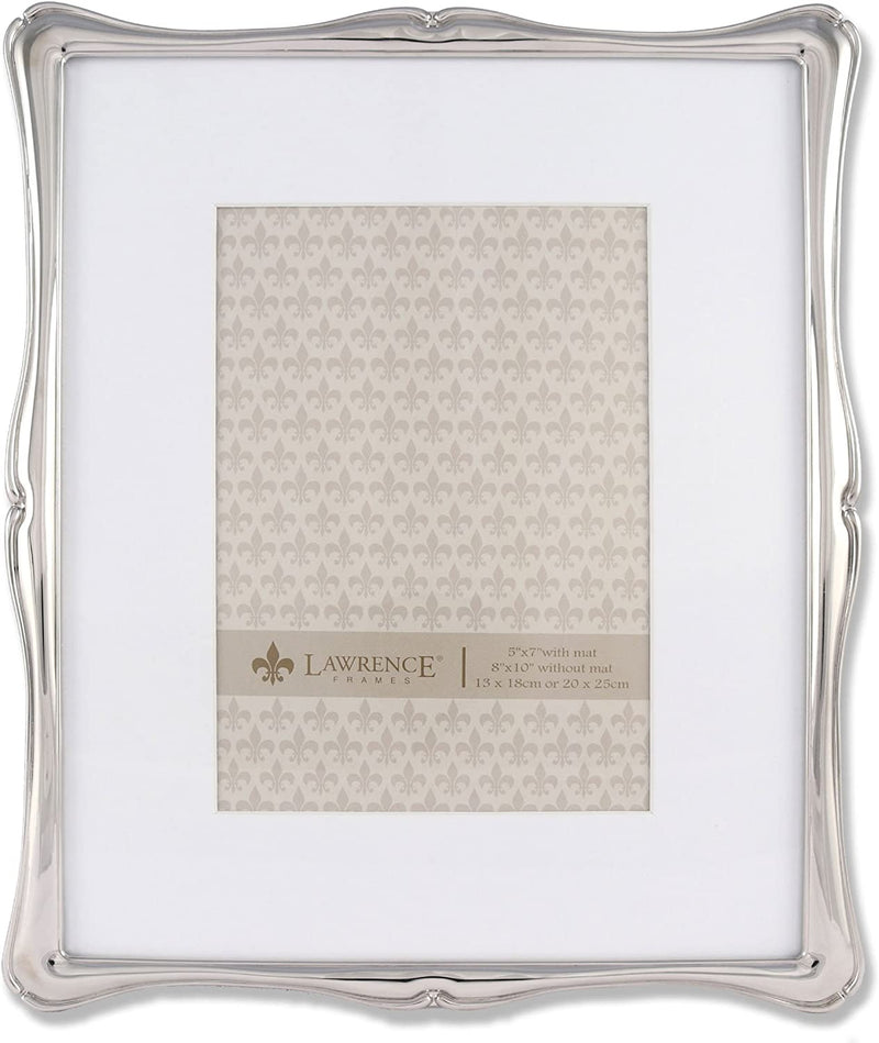 Lawrence Frames 710246 Silver Metal Romance Picture Frame, 4 by 6-Inch Home & Garden > Decor > Picture Frames Lawrence Frames Silver 8x10 