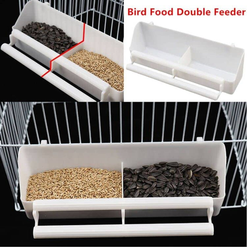 Bird Food Bowl Bird Feeder Pet Birds Food Dish Bird Water Bowls Pigeon Feeding Cups for Cockatiel Parrot Macaw Birds Small Animal 2 Pack with 1 Bird Spoon Animals & Pet Supplies > Pet Supplies > Bird Supplies > Bird Cage Accessories > Bird Cage Food & Water Dishes Kassbest   
