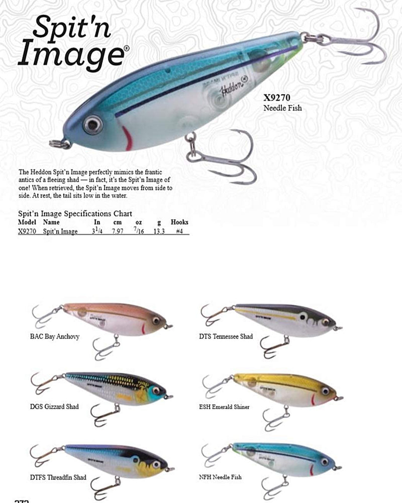 Heddon Spit'N Image Fleeing Shad Crankbait Fishing Lure, 3 1/4 Inch, 7/16 Ounce Sporting Goods > Outdoor Recreation > Fishing > Fishing Tackle > Fishing Baits & Lures Pradco Outdoor Brands   