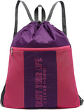 Mairle Light Weight Yoga Gym Sack Drawstring Bag Sports Backpack Outdoor Daypack for Men & Women Home & Garden > Household Supplies > Storage & Organization Mairle Purple  