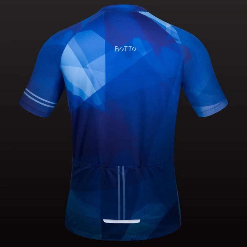 ROTTO Mens Cycling Jersey Short Sleeve Bike Shirt Racing Series Sporting Goods > Outdoor Recreation > Cycling > Cycling Apparel & Accessories ROTTO   