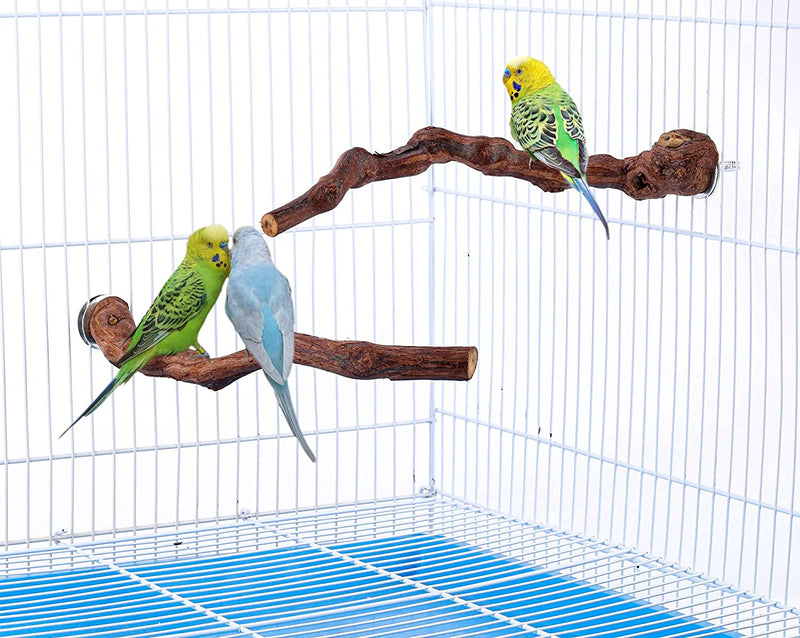 Mogoko Natural Bird Perches Grapevine Birdcage Stands Parrot Cage Accessories for Parrots, Parakeets Cockatiels, Conures, Macaws, Love Birds, Finches Animals & Pet Supplies > Pet Supplies > Bird Supplies Mogoko   