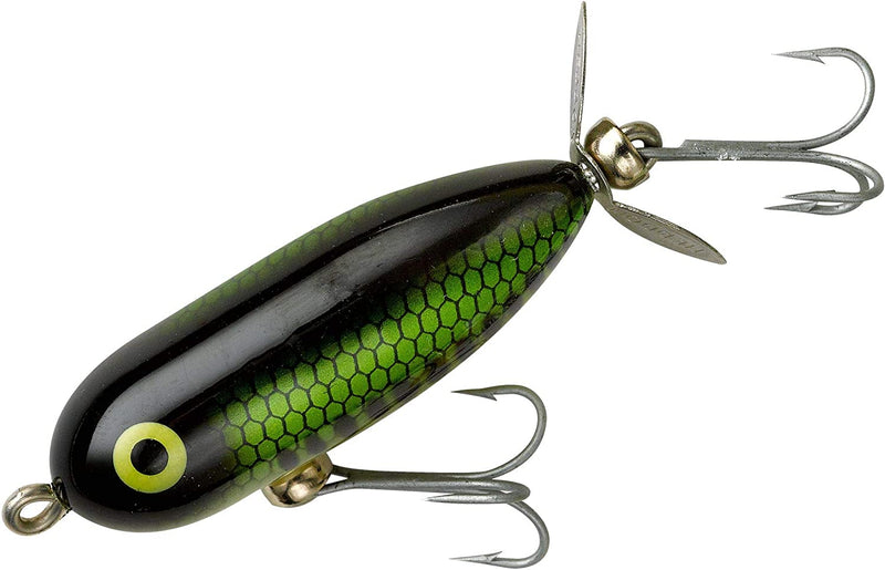 Heddon Torpedo Prop-Bait Topwater Fishing Lure with Spinner Action Sporting Goods > Outdoor Recreation > Fishing > Fishing Tackle > Fishing Baits & Lures Pradco Outdoor Brands Baby Bass 1 7/8-Inch 
