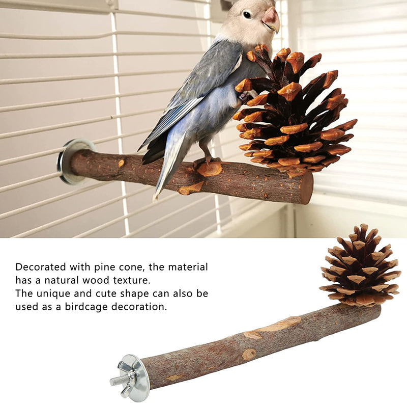 Jeanoko Natural Perch Bird Stand Pole, Bite Resistant Cage Accessories Easy to Grasp Additional Space Bird Stand Perch for Lovebirds for Parakeets(L) Animals & Pet Supplies > Pet Supplies > Bird Supplies Jeanoko   