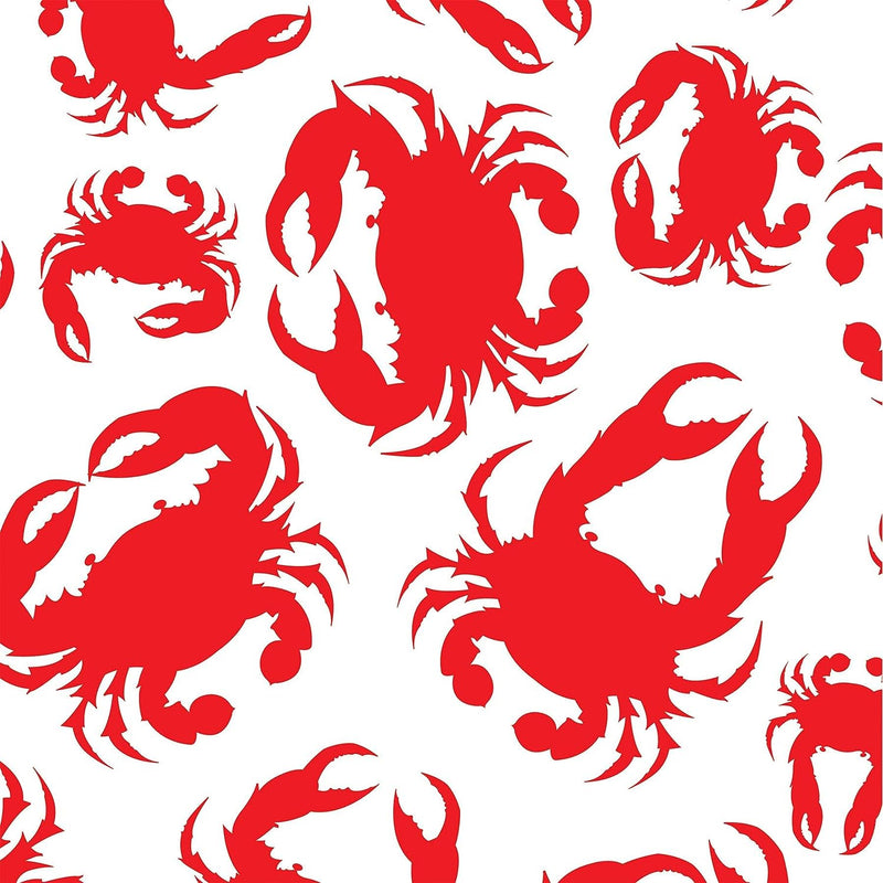 Crab Crawfish Party Decorations - Crab Streamer, Plastic Crab Tablecloth, & Tissue Crab Centerpiece - Perfect Crab Party Decorations for under the Sea, Nautical, Crawfish Boil, Seafood Fest, Beach Birthday Party  Generic   