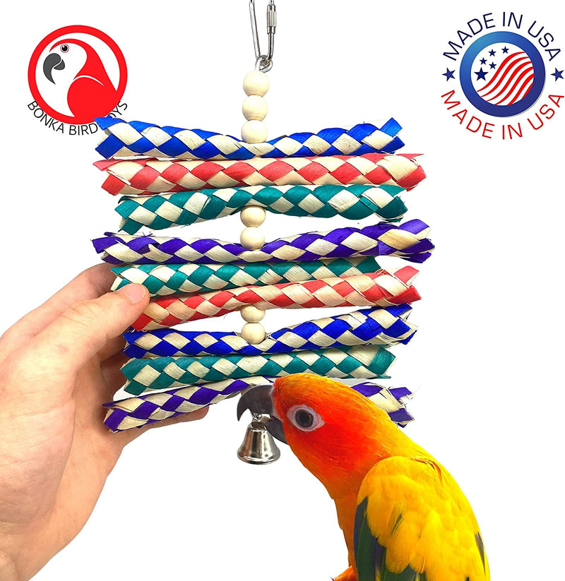 946 Shredburst Bonka Bird Toys Colorful Bamboo Wood Chew Parrot Parrotlet Cockatiel Budgie Finch Parakeet Animals & Pet Supplies > Pet Supplies > Bird Supplies > Bird Toys Bonka Bird Toys   