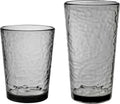 KLIFA- NICE- 14.7 Ounce, Set of 6, Acrylic Tumbler Drinking Glasses, Bpa-Free, Stackable Plastic Drinkware, Dishwasher Safe Cups, Gray