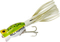 Arbogast Hula Popper Topwater Bass Fishing Lure Sporting Goods > Outdoor Recreation > Fishing > Fishing Tackle > Fishing Baits & Lures Pradco Outdoor Brands Frog White Belly 1 3/4", 1/4 oz 