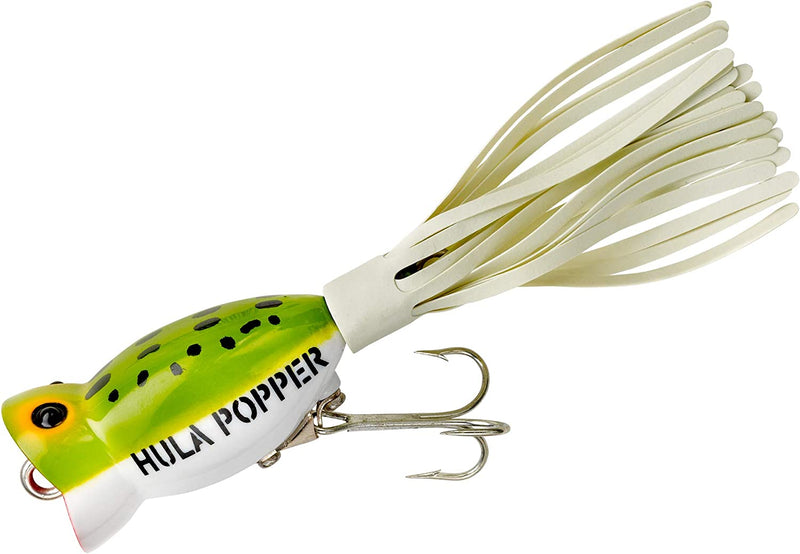 Arbogast Hula Popper Topwater Fishing Lure, Frog White Belly, G760 (2 In, 3/8 Oz) Sporting Goods > Outdoor Recreation > Fishing > Fishing Tackle > Fishing Baits & Lures Pradco Outdoor Brands   