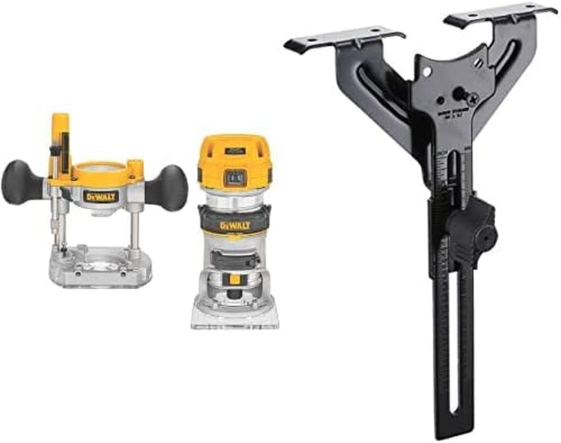 DEWALT Router Fixed/Plunge Base Kit, Variable Speed, 1.25-HP Max Torque (DWP611PK) Sporting Goods > Outdoor Recreation > Fishing > Fishing Rods DEWALT w/ Edge Guide for Fixed Base  