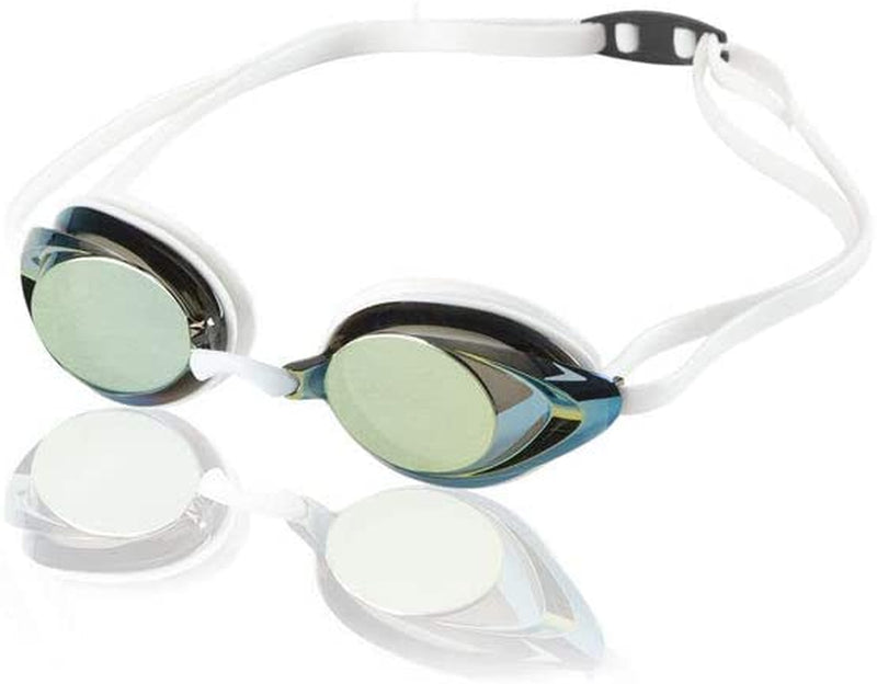 Speedo Swim Goggles Mirrored Vanquisher 2.0 - Manufacturer Discontinued Sporting Goods > Outdoor Recreation > Boating & Water Sports > Swimming > Swim Goggles & Masks Speedo Gold/White  