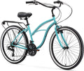 Sixthreezero around the Block Women'S Beach Cruiser Bike, 1/3/7/21 Speed Bicycles, 26"/24" Wheels, Multiple Colors