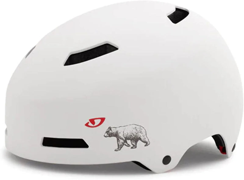 Giro Dime Youth Cycling Helmet Sporting Goods > Outdoor Recreation > Cycling > Cycling Apparel & Accessories > Bicycle Helmets Giro Matte White CA Bear (Discontinued) X-Small (47-51 cm) 