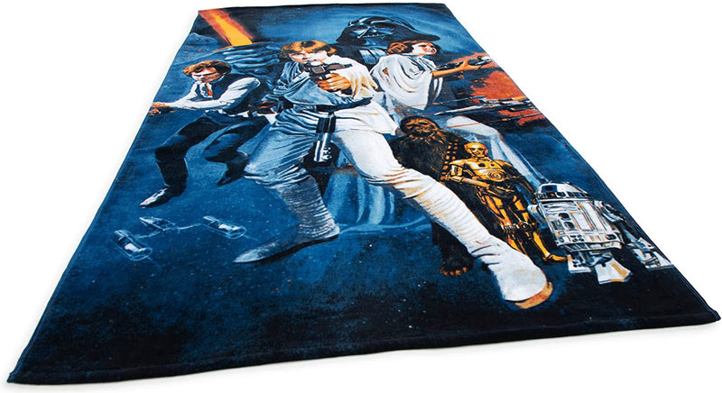 Star Wars Vintage Kids Large Bath/Pool/Beach Towel - Super Soft & Absorbent Fade Resistant Cotton Towel, Measures 34 X 64 Inches (Official Star Wars Product) Home & Garden > Linens & Bedding > Towels Jay Franco   