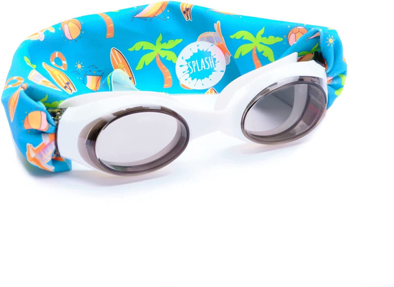 SPLASH SWIM GOGGLES with Fabric Strap - around the World Collection - Fun, Fashionable, Comfortable Sporting Goods > Outdoor Recreation > Boating & Water Sports > Swimming > Swim Goggles & Masks Splash Place Surf Trip  