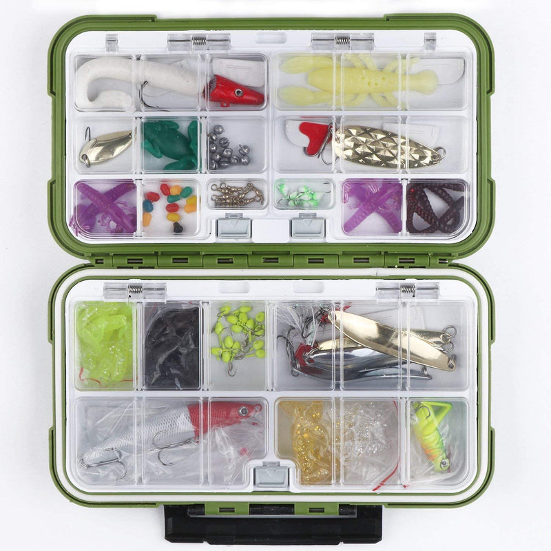 Uniwit Fishing Tackle Box Compact Waterproof Fishing Storage Box, Plastic Fishing Lure Box, Removable Grid Storage Organizer Making Kit for Fishing Lure/Hook Beads Earring Container Tool Sporting Goods > Outdoor Recreation > Fishing > Fishing Tackle Uniwit   