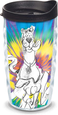 Tervis Warner Brothers - Scooby-Doo Made in USA Double Walled Insulated Tumbler Cup Keeps Drinks Cold & Hot, 10Oz Wavy, Tie-Dye