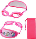 RUIGAO Kids Swim Goggles Age 3-8, Toddler Goggles No Hair Pull, Kids Goggles Elastic Strap，Swimming Goggles Fabric Head Band