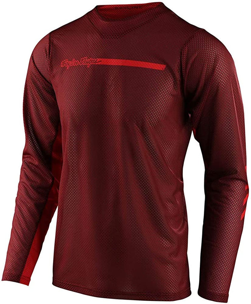 Troy Lee Designs Cycling MTB Bicycle Mountain Bike Jersey Shirt for Men, Skyline Air LS Sporting Goods > Outdoor Recreation > Cycling > Cycling Apparel & Accessories Troy Lee Designs Red Large 