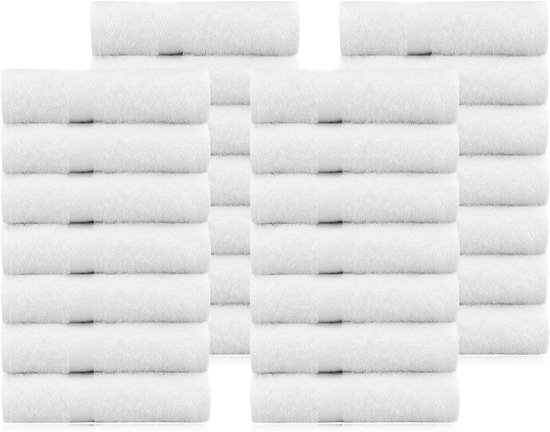 COTTON CRAFT Simplicity Washcloth Set -28 Pack 12X12- 100% Cotton Face Body Baby Washcloths - Quick Dry Lightweight Absorbent Soft Everyday Luxury Hotel Spa Gym Pool Camp Travel Dorm Easy Care - Navy Home & Garden > Linens & Bedding > Towels COTTON CRAFT White 28 Pack Wash Cloth 
