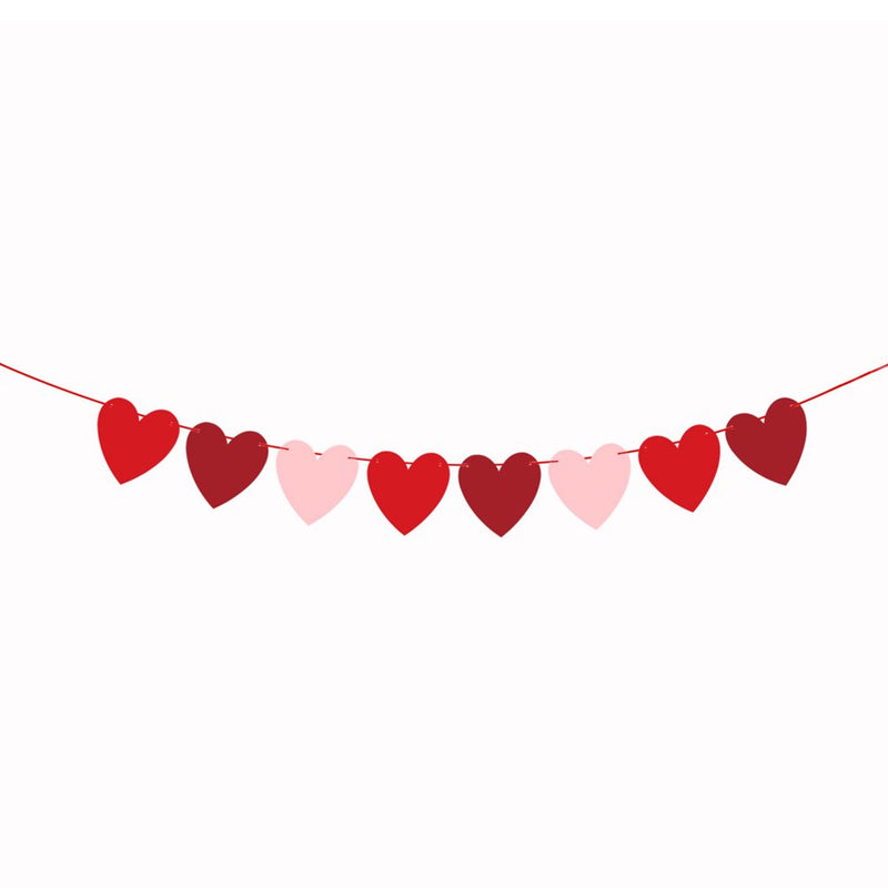 Naturegr Banner Heart Shape Design Hanging Ornament Valentines Day Decoration Lightweight Oblique Hanging Home & Garden > Decor > Seasonal & Holiday Decorations Nature Grown 4  