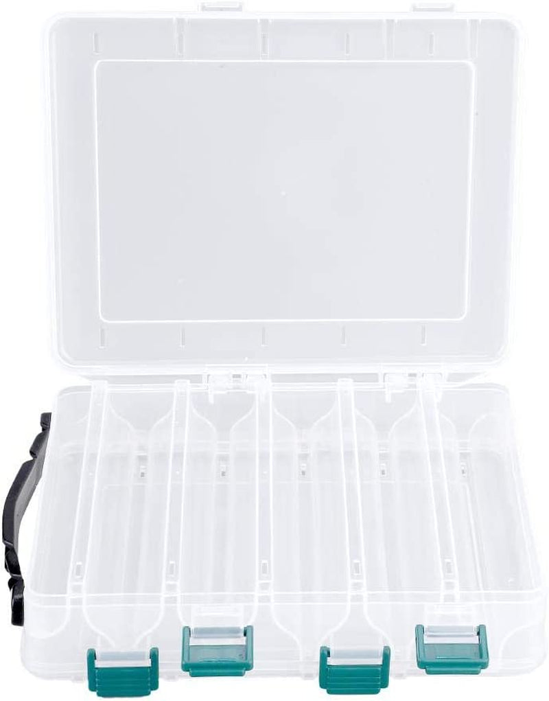 Plastic Lure Case, Double Sided Waterproof Visible Plastic Clear Fishing Lure Bait Hooks Fishing Tackle Accessory Storage Box Case Container(10 Slots) Sporting Goods > Outdoor Recreation > Fishing > Fishing Tackle Dioche   