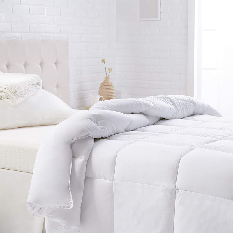 down Alternative Bedding Comforter Duvet Insert - Full / Queen, White, All-Season Home & Garden > Linens & Bedding > Bedding > Quilts & Comforters KOL DEALS Warm King 