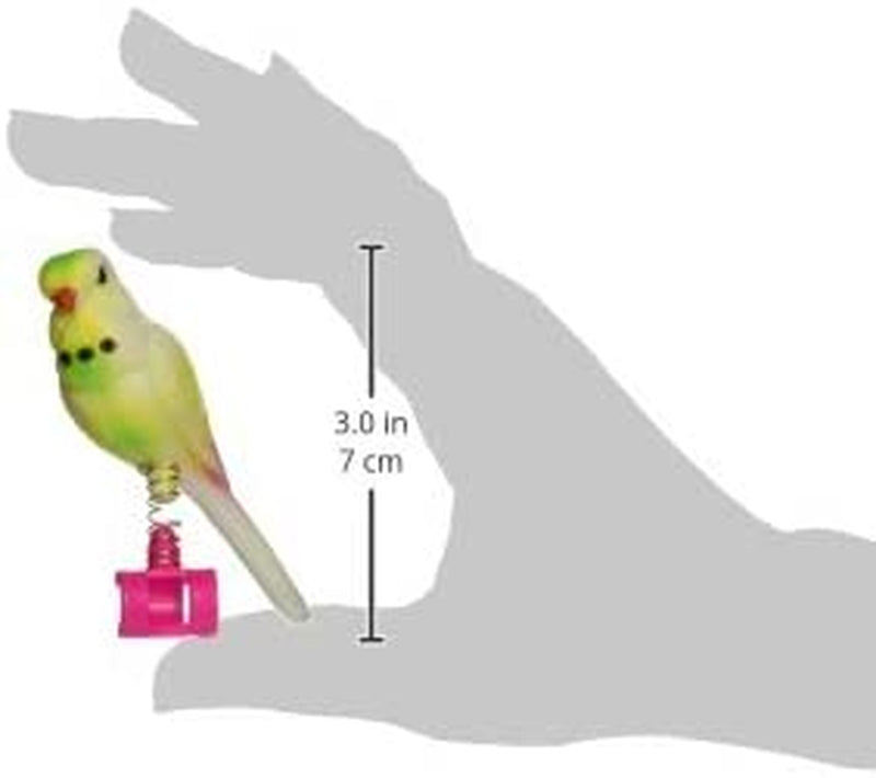 Penn-Plax (BA509 Acrylic Bird Figure, Small Size on Spring | Easily Attaches to Cage | Give Your Bird a New Friend Animals & Pet Supplies > Pet Supplies > Bird Supplies > Bird Toys Penn Plax, INC.   