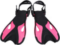 Wuxp Children Kids Adjustable Super-Soft Comfortable Snorkeling Swimming Fins Long Flippers Diving Training Equipment Adjustable Snorkel Fins for Snorkeling, Swimming A Sporting Goods > Outdoor Recreation > Boating & Water Sports > Swimming wuxp Rose Small 