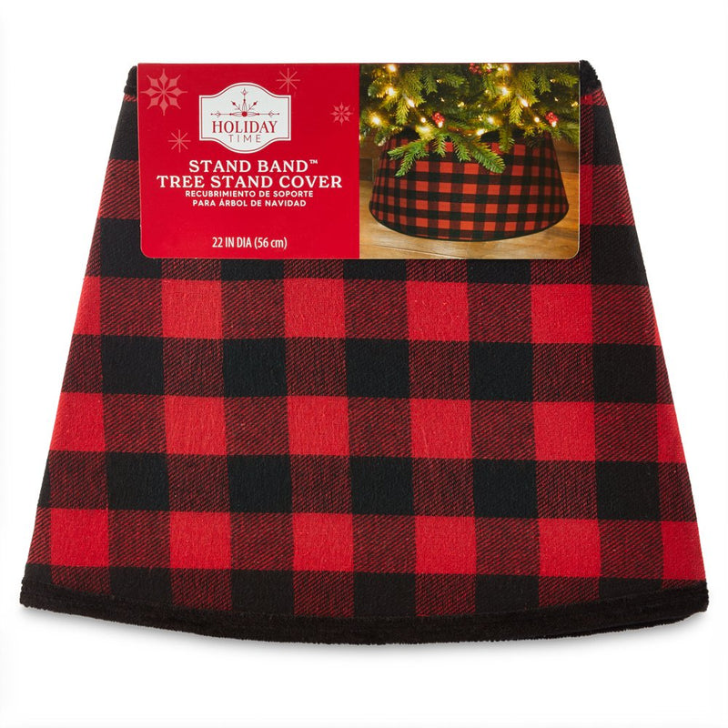 Holiday Time Red & Black Buffalo Check Stand Band™ Christmas Tree Collar Home & Garden > Decor > Seasonal & Holiday Decorations > Christmas Tree Skirts Dyno Seasonal Solutions, LLC   
