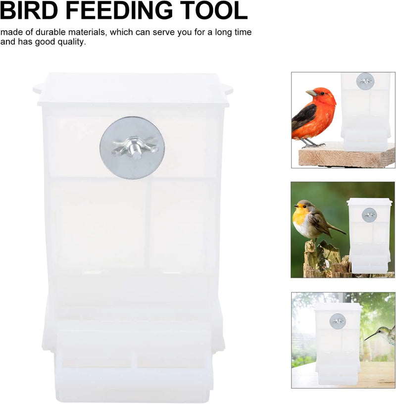 VILLCASE Bird Cage Feeder Automatic Pigeon Bird Feeder, Bird Feeder Automatic Pet Feeder Bird Food Container Tool Feeding Tool for Parrot Pigeon Parakeet Canary Cockatiel 2PCS Parakeet Cage Animals & Pet Supplies > Pet Supplies > Bird Supplies > Bird Cage Accessories > Bird Cage Food & Water Dishes VILLCASE   