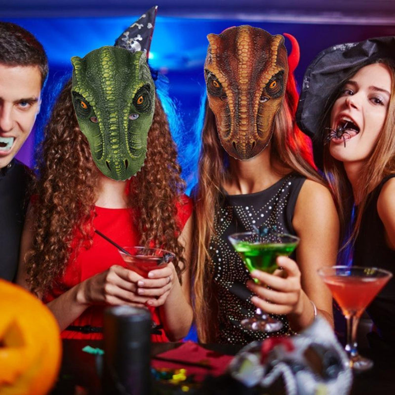 Halloween Mask Dinosaur Tyrannosaurus Rex Mask 3D Role Playing Masks Halloween Party Cosplay Props Ornament