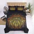 HIG 3D Bedding Set 2 Piece Twin Size Lion Head Animal Print Comforter Set with One Matching Pillow Sham - Box Stitched Quilted Duvet - General for Men and Women Especially for Children (P27,Twin) Home & Garden > Linens & Bedding > Bedding > Quilts & Comforters HOMECHOICE Owl Twin 