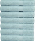 COTTON CRAFT Simplicity Washcloth Set -28 Pack 12X12- 100% Cotton Face Body Baby Washcloths - Quick Dry Lightweight Absorbent Soft Everyday Luxury Hotel Spa Gym Pool Camp Travel Dorm Easy Care - Navy Home & Garden > Linens & Bedding > Towels COTTON CRAFT Light Blue 7 Pack Bath Towel 