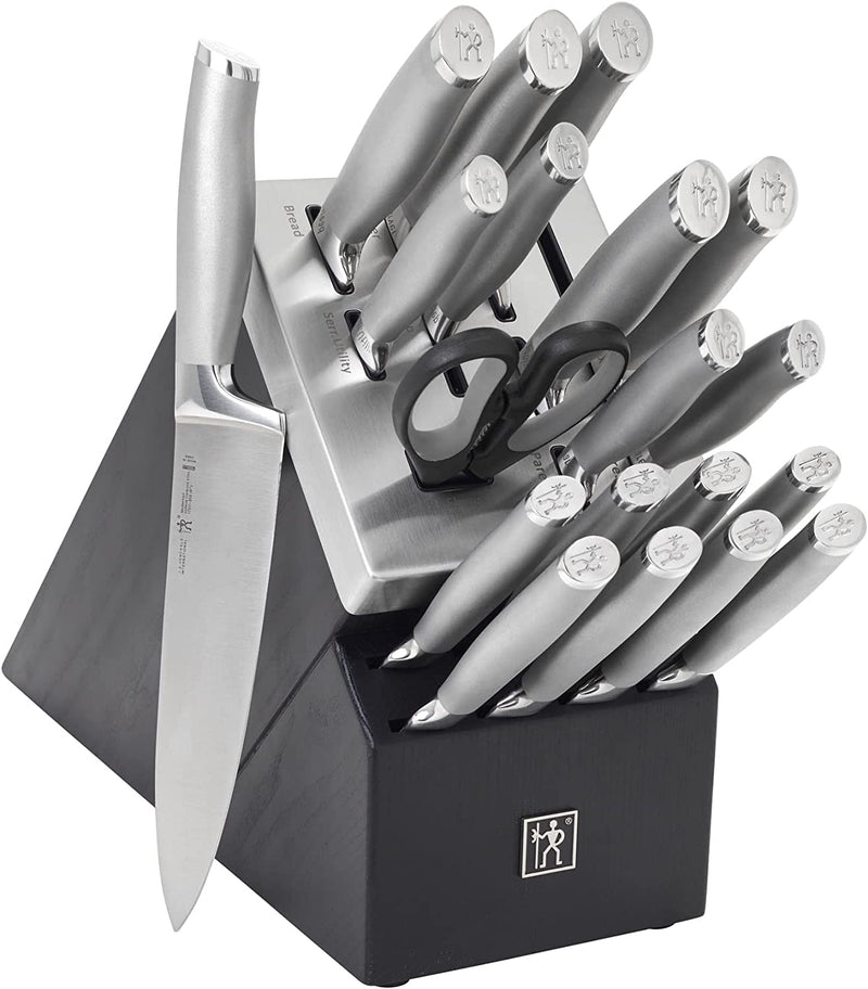 HENCKELS Modernist Razor-Sharp 6-Pc Knife Set, German Engineered Informed by 100+ Years of Mastery, Chefs Knife Home & Garden > Kitchen & Dining > Kitchen Tools & Utensils > Kitchen Knives JA46I Black Knife Set 20-pc