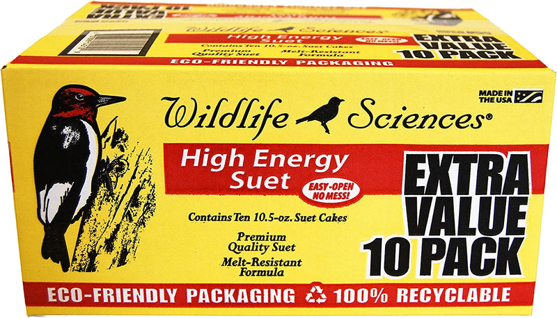 Wildlife Sciences High Energy Suet Cake 10 Pack Animals & Pet Supplies > Pet Supplies > Bird Supplies > Bird Food Wildlife Sciences   