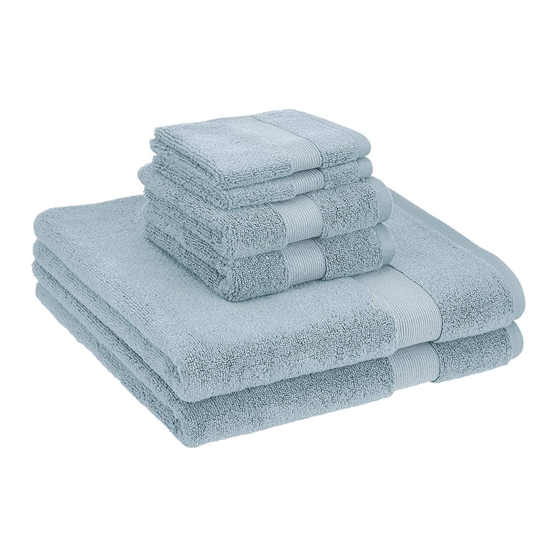Dual Performance Towel Set - 6-Piece Set, Light Blue Home & Garden > Linens & Bedding > Towels KOL DEALS Tile Teal 6-Piece Towel Set 