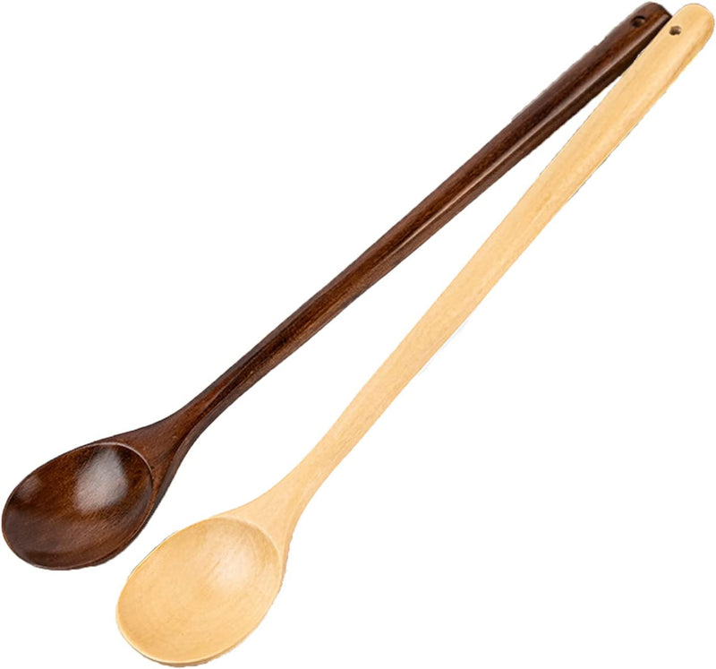 Long Handle Wooden Spoons Cooking & Stirring 2 PCS Long Spoons Wooden Mixing Spoon Soup Mixing Kitchen Tools Wooden Utensils(13 Inches) Home & Garden > Kitchen & Dining > Kitchen Tools & Utensils Generic   