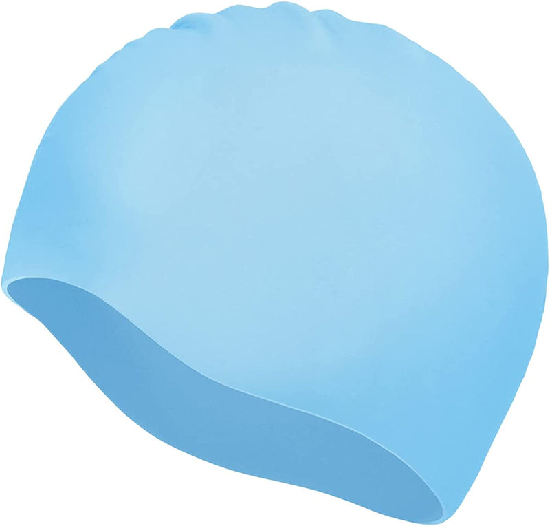 Century Star Unisex Athletic Swim Cap Silicone Swimming Caps for Women Men Sports Bathing Cap Sporting Goods > Outdoor Recreation > Boating & Water Sports > Swimming > Swim Caps Century Star 1 Pack Sky Blue One Size 