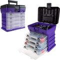 Pink Tool Box – Durable Tackle Box Organizer & Creative 1354-83 Options Grab'N'Go Rack System, Small, Magenta Sporting Goods > Outdoor Recreation > Fishing > Fishing Tackle Stalwart Purple Tool Box 12 in x 8 in x 12.5 in