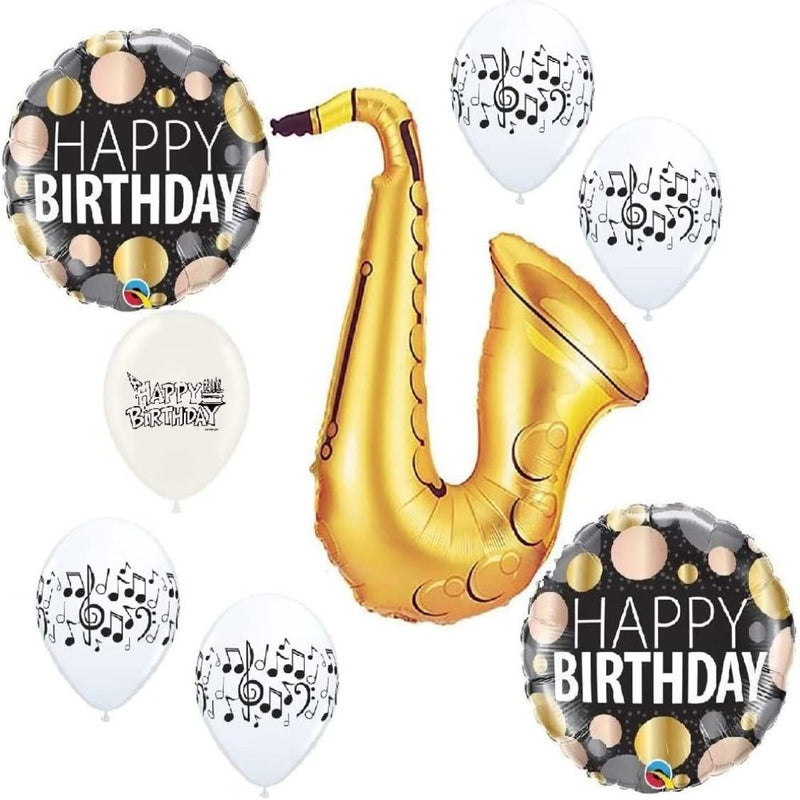 Saxophone Balloons Musical Instrument Birthday Party Event Decorations Supplies